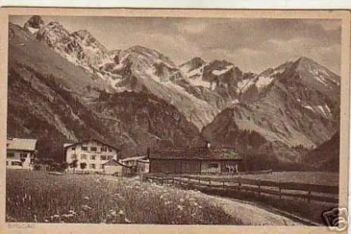 schöne Ak Gasthof Birgsau bei Oberstdorf Allgäu um 1920