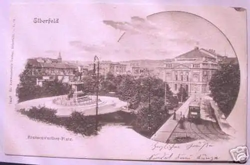 schöne Ak Elberfeld Brausenwerther Platz 1902