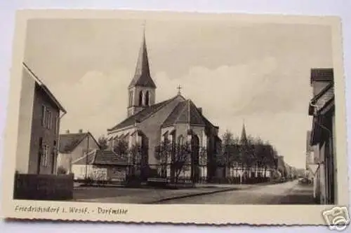 schöne Ak Friedrichort i.Westf.Dorfmitte um 1940