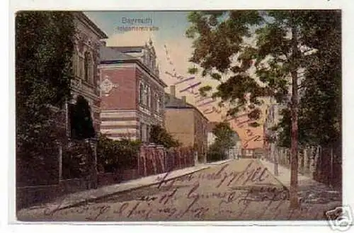 schöne Ak Bayreuth Hofgartenstrasse 1911