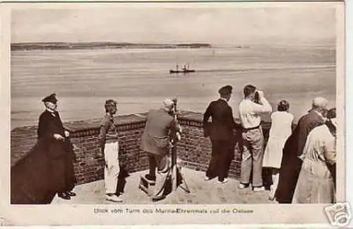 schöne Ak Blick vom Marine Ehrenmal Laboe 1932