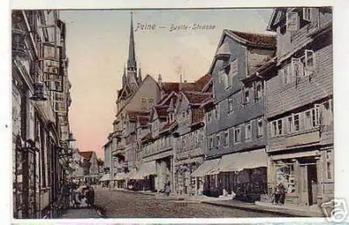 schöne Ak Breite Strasse mit Geschäften 1911