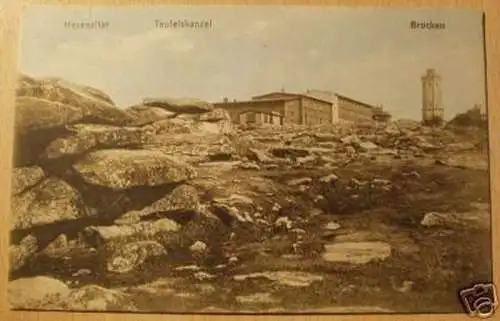schöne Ak Brocken Hexenaltar Teufelskanzel 1913
