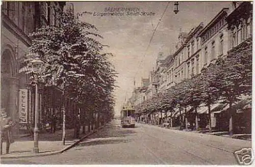 schöne Ak Bremerhaven Bürgermeister Smidt Strasse 1910