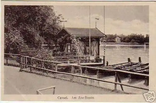 schöne Ak Cassel / Kassel am Aue-Bassin 1919