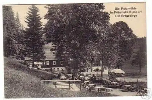 rare Ak Putzmühle Gasthof im Pöbeltal bei Kipsdorf 1932