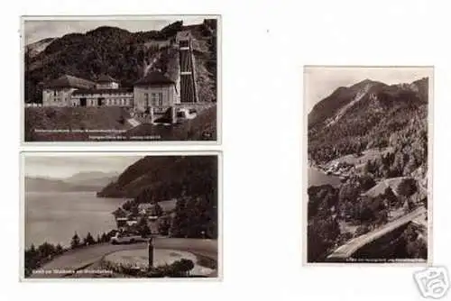 3 schöne Ak Urfeld am Walchensee Hotel usw. um 1940