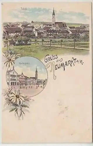 43474 Ak Lithographie Gruß aus Neumarkt a.R. um 1910