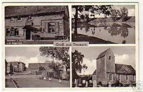 05874 Ak Gruß aus Timmern Gasthof usw. um 1940