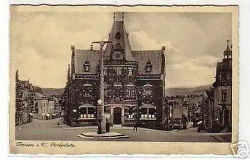 05858 Ak Treuen im Vogtland Postplatz um 1930