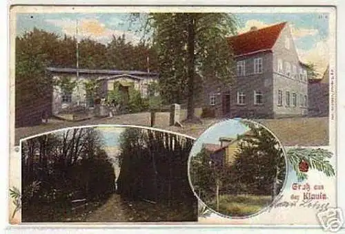 05673 Ak Gruss aus der Klausa Gasthaus um 1920