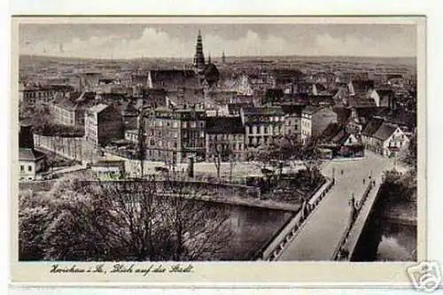 05712 Ak Zwickau in Sa. Blick auf die Stadt 1942