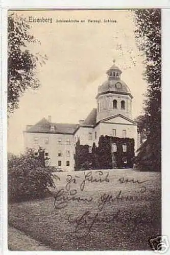 05701 Ak Eisenberg mit herzoglichem Schloss 1913