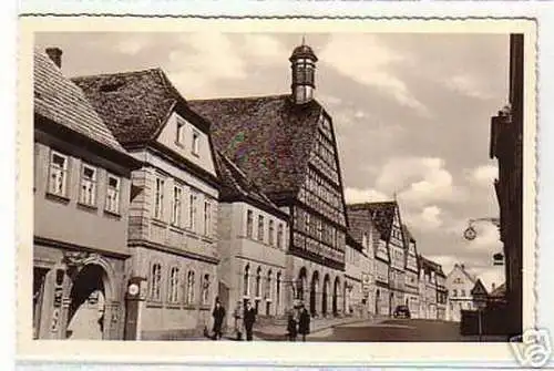 05702 Ak Ebern Unterfranken Hauptstrasse mit Rathaus