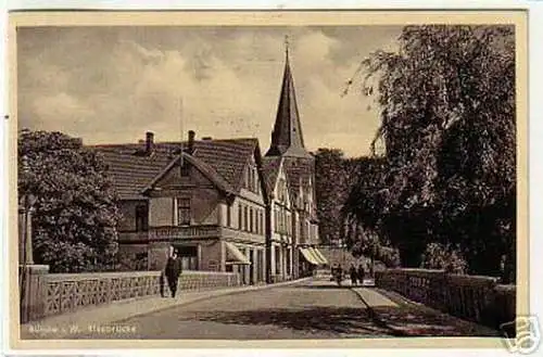 05388 Ak Bünde i.W. Elsebrücke 1936