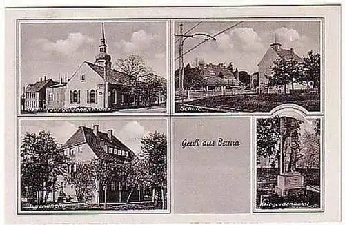 05507 Ak Gruss aus Beuna Gasthaus usw. um 1940