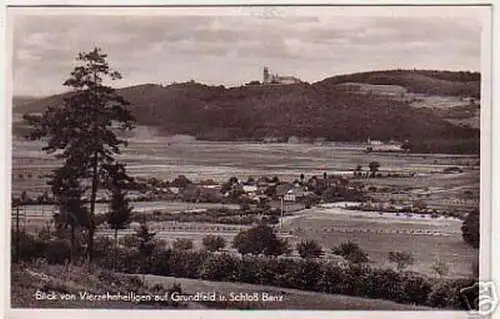 05270 Ak Vierzehnheiligen bei Grundfeld und Schloß Banz