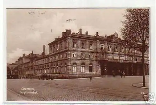 04835 Ak Chemnitz Hauptbahnhof 1929