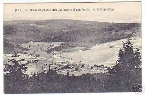 04717 Ak Bischofsgrün Blick vom Ochsenkopf um 1930