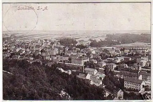 04665 Ak Schmölln S.-A. Totalansicht 1913