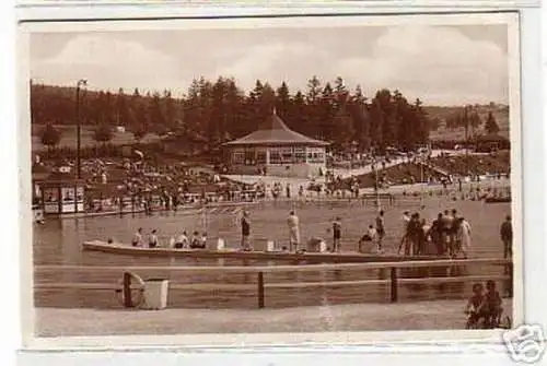 04514 Ak Gemeindebad Brunn bei Auerbach im Vogtl. 1931