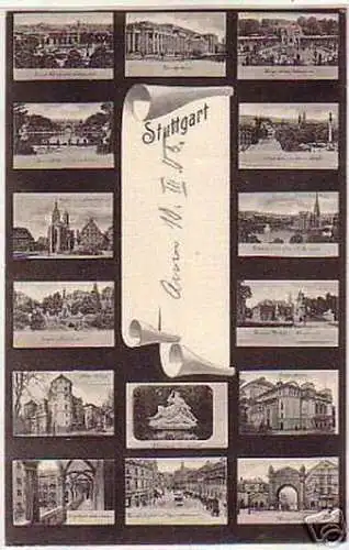 04579 Mehrbild Ak Stuttgart 1905