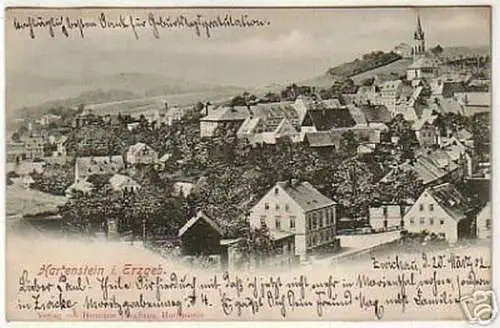 04587 Ak Hartenstein im Erzgebirge Totalansicht 1902