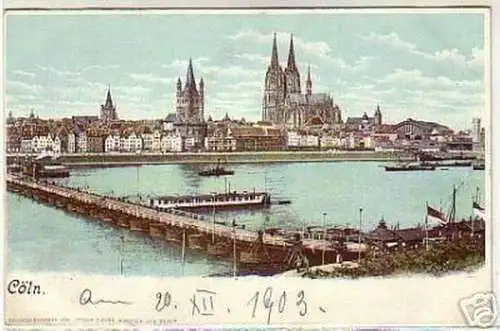 04633 Ak Cöln am Rhein Totalansicht 1903