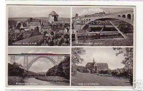 04256 Mehrbild Ak Das Bergische Land Sonnborner Brücke