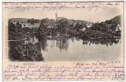 04394 Präge Ak Gruß aus Bad Elster Louisensee 1903