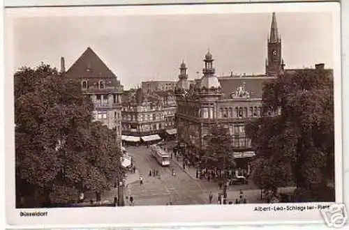 04442 Ak Düsseldorf Albert Leo Schlageter Platz um 1940