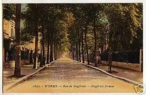 04145 Ak Worms Siegfriedstrasse um 1920