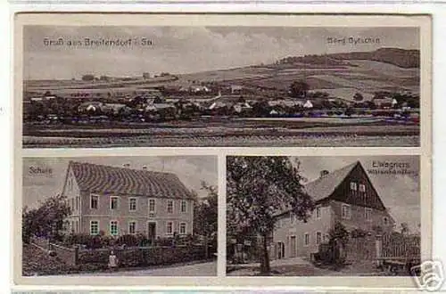 04188 Ak Gruß aus Breitendorf in Sa. Schule usw. 1936