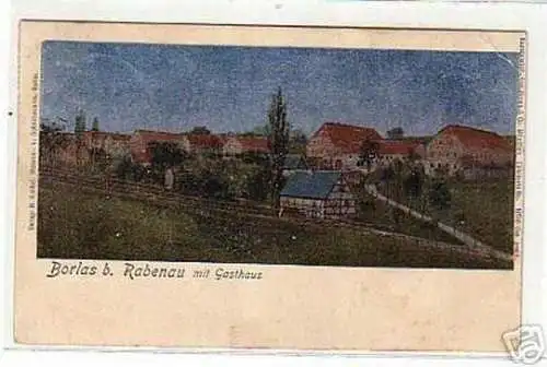 04063 Ak Borlas bei Rabenau mit Gasthaus 1913