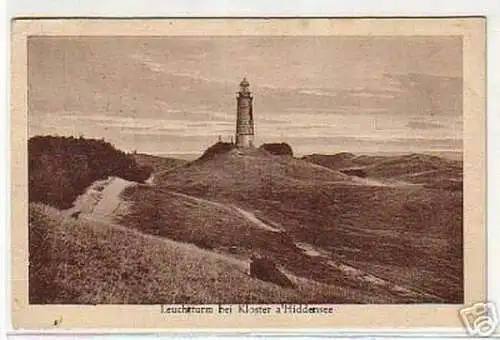 04095 Ak Leuchtturm bei Kloster auf Hiddensee 1926