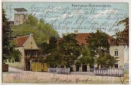 04031 Ak Fortuna Salzmünde Gasthaus 1912