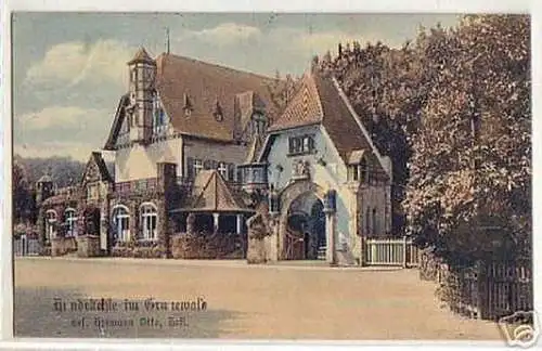 03905 Ak Grunewald mit Gasthaus Hundekehle 1921