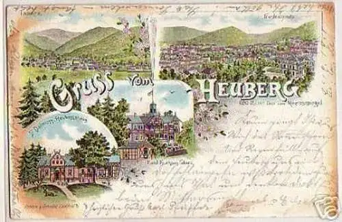 03999 Ak Gruss vom Heuberg bei Tabarz 1897