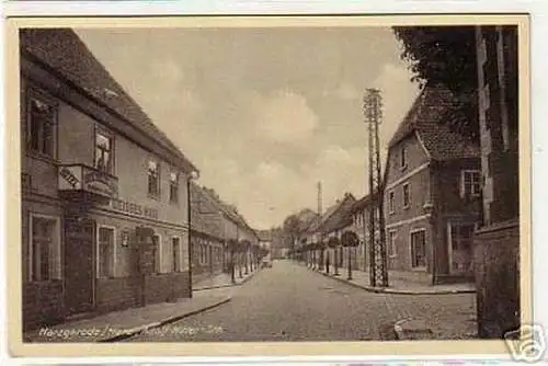 03540 Harzgerode/ Harz Hotel Weisses Ross um 1940