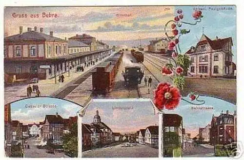 03402 Mehrbild Ak Gruss aus Bebra Bahnhof usw. 1910