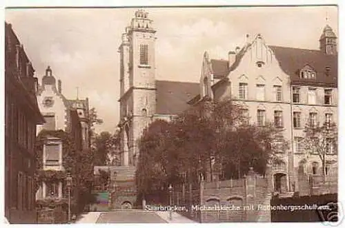 03415 Ak Saarbrücken mit Rothenbergsschulhaus 1941