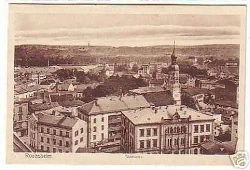 03411 Ak Rosenheim Panorama Blick um 1930