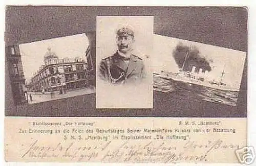 03278 Ak Kiel Etablissement "Die Hoffnung" 1906