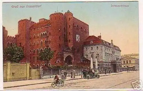 03307 Ak Gruss aus Düsseldorf Schauspielhaus um 1920