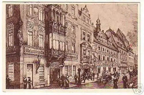 03218 Ak Leipzig Gasthaus Thüringer Hof 1930