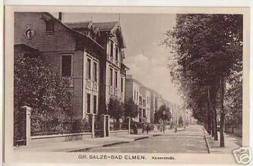 03144 Ak Gr. Salze-Bad Elmen Kaiserstrasse um 1925