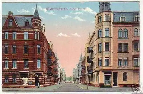 03057 Ak Wilhelmshaven Kurze Strasse um 1910