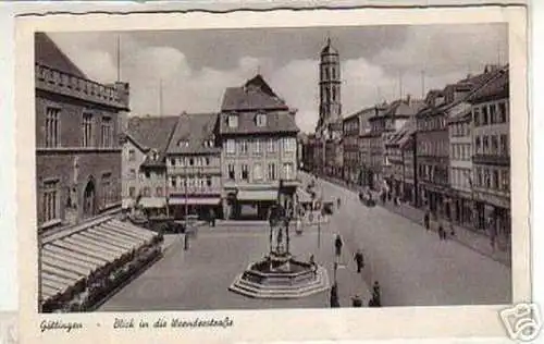 02562 Ak Göttingen Blick in die Weenderstrasse um 1940