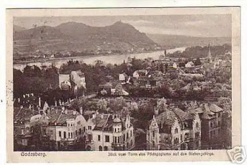 02386 Ak Godesberg Blick auf das Siebengebirge 1925