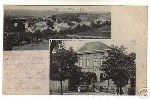 02224 Ak Gruss aus Allendorf Thür. Gasthaus 1919